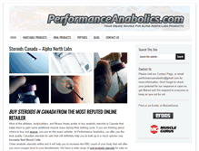 Tablet Screenshot of performanceanabolics.com